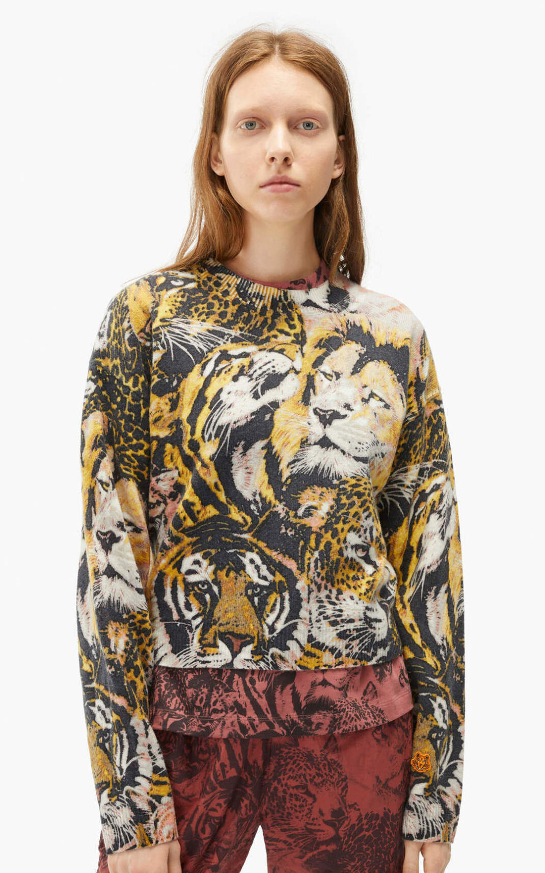 Suéter Kenzo Wildtigers wool Feminino - Multicoloridas Multicoloridas | 507UDPOVN